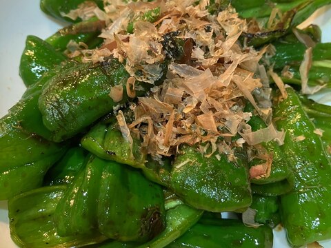 甘じょっぱい。ししとう砂糖醤油炒め